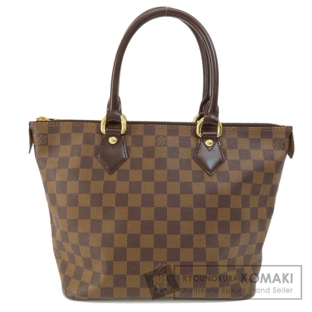 Louis Vuitton Saleya Damier Ebene Brown Handbag Canvas